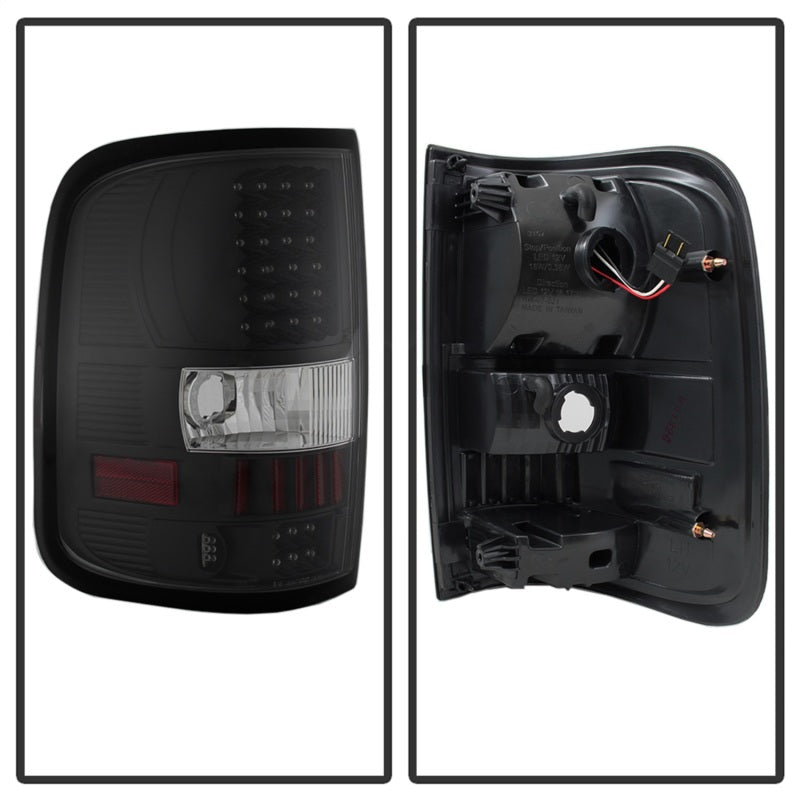 SPYDER Xtune Ford F150 Styleside 04-08 (Not Fit Heritage & SVT) LED Tail Lights Black ALT-ON-FF15004-LED-BK 5012890