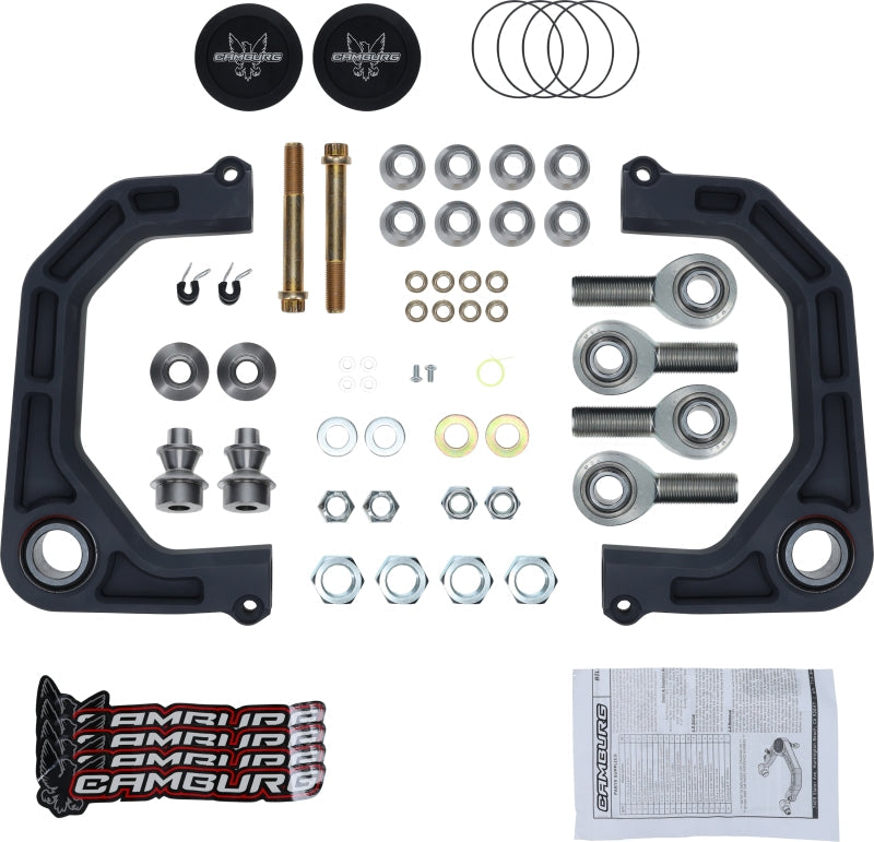 Camburg 03-21 Toyota Prado 120/150 KINETIK V2 Performance Billet Uniball Upper Arms CAM-310192-GRY