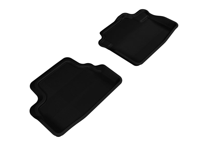 3D MAXpider 2008-2012 Honda Accord Coupe Kagu 2nd Row Floormats - Black L1HD05921509