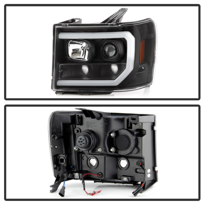 Spyder GMC Sierra 1500/2500/3500 07-13 Denali 08-13 LED Headlights Blk PRO-YD-GS07V2PL-BK 5087522