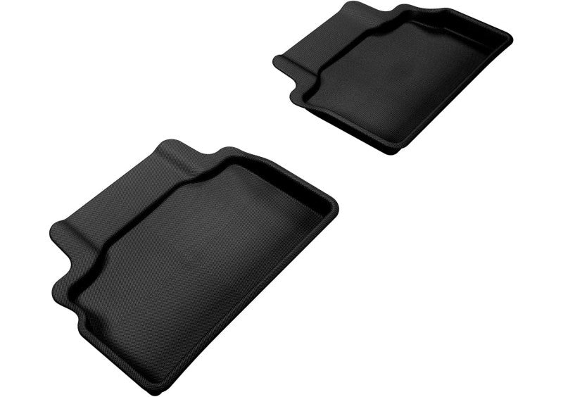 3D MAXpider 2012-2016 Hyundai Genesis Kagu 2nd Row Floormats - Black L1HY02321509