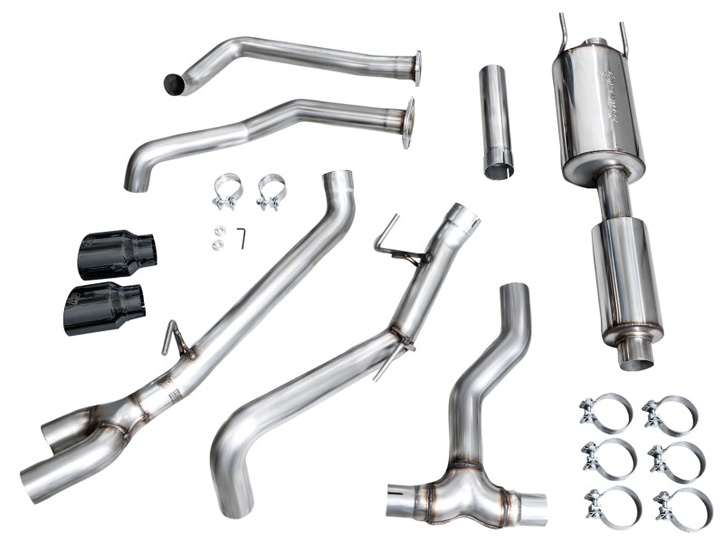 AWE Tuning AWE 0FG Exhaust for 3rd Gen Toyota Tundra - Dual Diamond Black Tips 3015-33063
