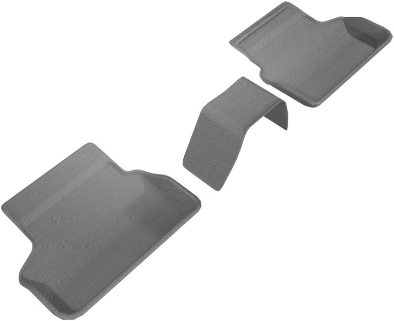 3D MAXpider 2017-2020 BMW 5 Series G30/G31 Kagu 2nd Row Floormats - Gray L1BM08421501