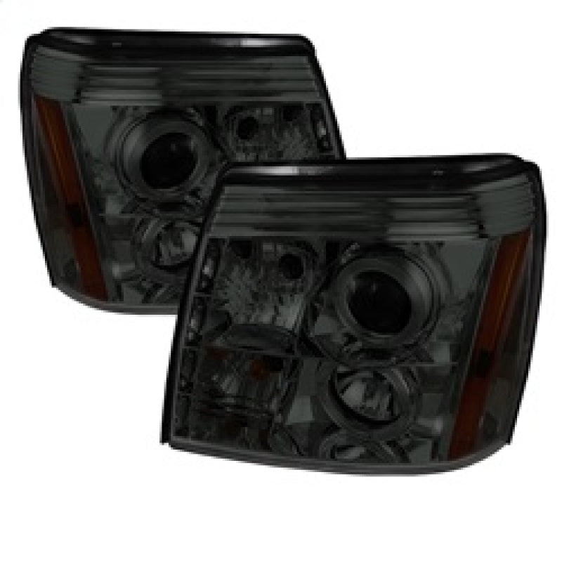 Spyder Cadillac Escalade 02-06 Projector Halogen Model- LED Halo DRL Smke PRO-YD-CE02-DRL-SM 5038067