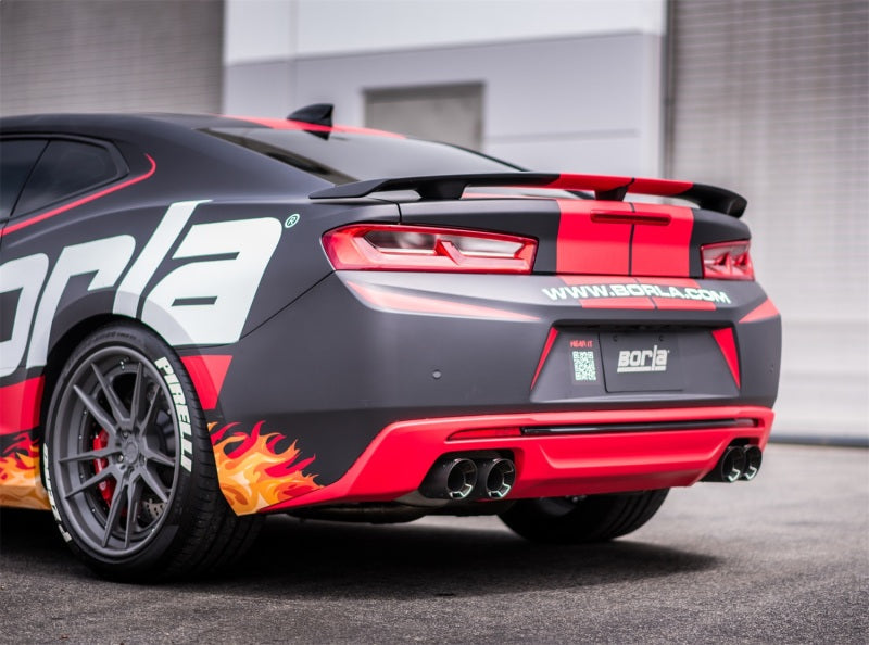 Borla 2016-2017 Chevy Camaro V8 SS AT/MT ATAK Rear Section Exhaust with Dual Mode Valves 11925CF