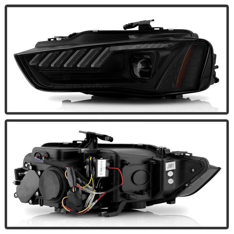 Spyder 13-16 Audi A4/S4 Halogen Model Only Projector Headlights - Black PRO-YD-AA413HALSI-BK 5088321