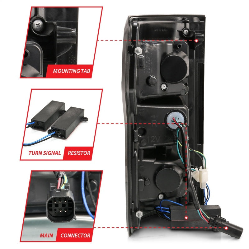 Anzo Led Taillights Black