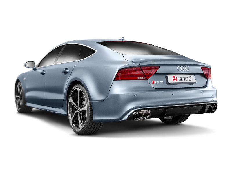 Akrapovic 14-17 Audi RS7 Sportback (C7) Evolution Line Cat Back (Titanium) w/ Carbon Tips S-AU/TI/4H
