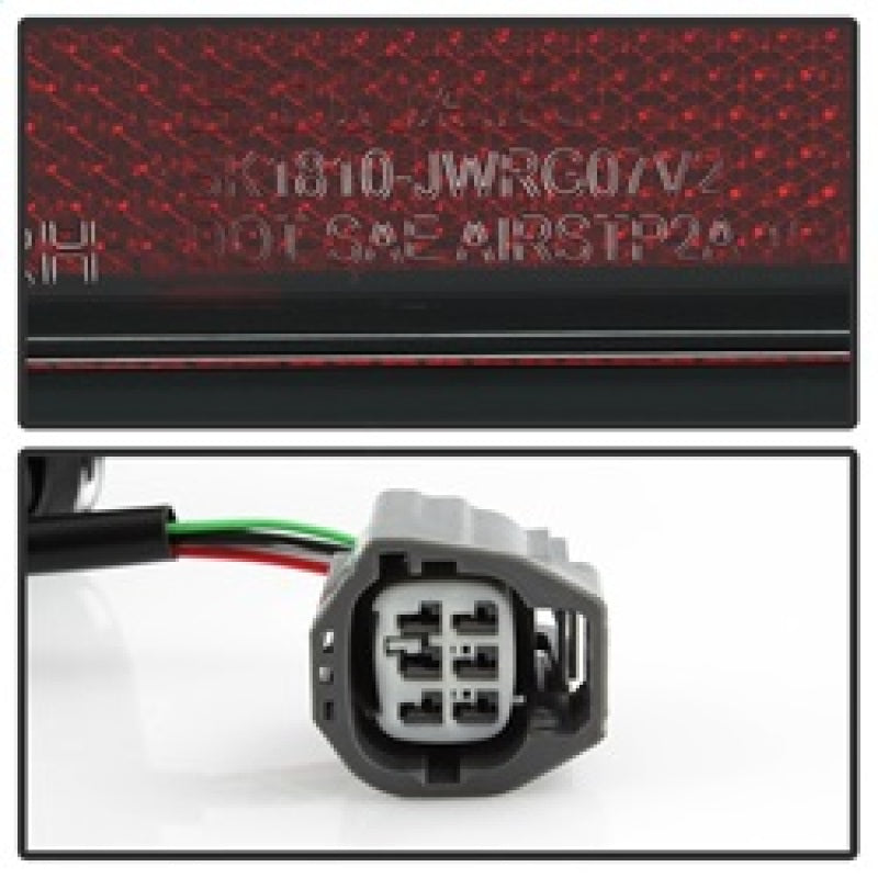 Spyder 07-16 Jeep Wrangler Version 2 Light Bar LED Tail Lights - Black (ALT-YD-JWA07V2-LBLED-BK) 5084774