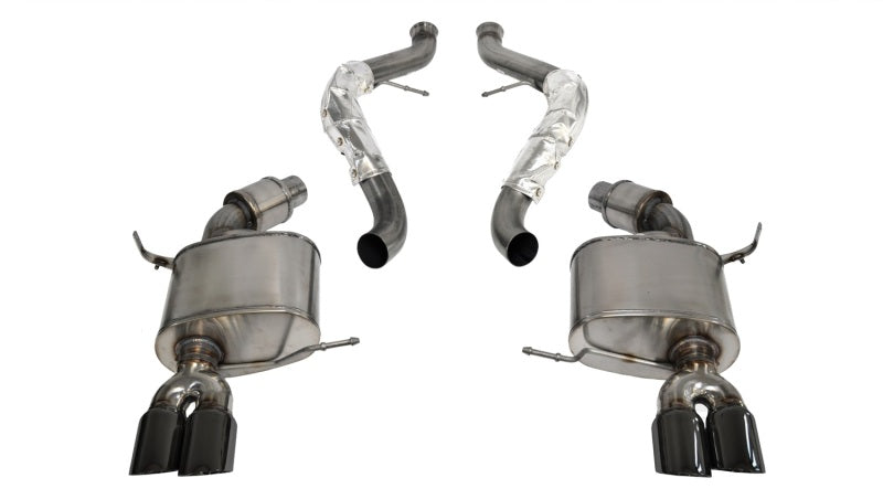 Corsa 08-12 BMW M3 E90 Black Sport Cat-Back Exhaust 14569BLK