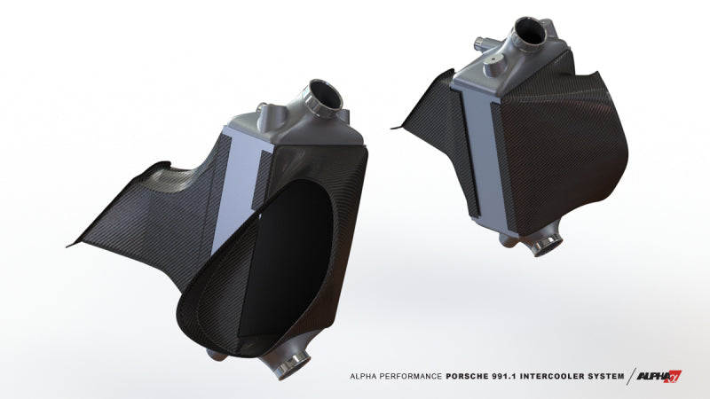 AMS Performance Porsche 997.1TT Alpha Intercooler System (For Stock Framed Turbos) ALP.09.09.0001-2