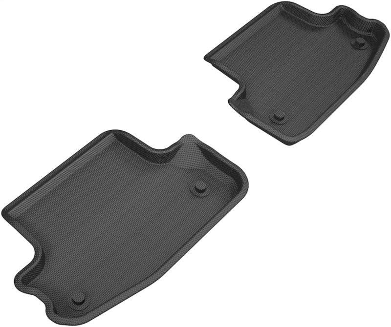 3D MAXpider 18-20 Audi A5 Coupe / S5 Coupe Kagu 2nd Row Floormats - Black L1AD04921509