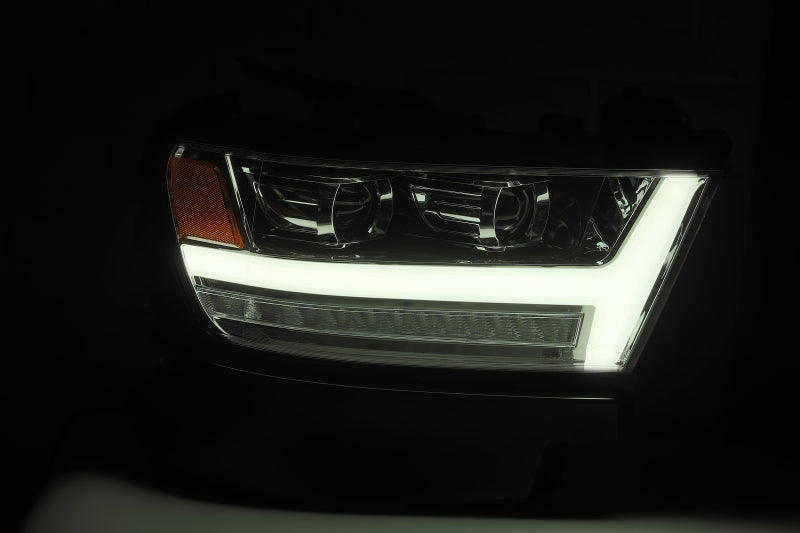 AlphaRex 19-20 Ram 1500HD PRO-Series Proj Headlight Plnk Styl Chrm w/Activ Light/Seq Signal/Plnk DRL 880514 *Discontinued