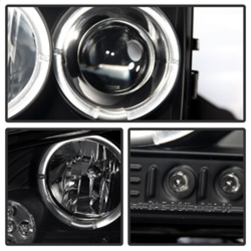 Spyder Dodge Charger 06-10 Projector Headlights Halogen- LED Halo LED Blk Smke PRO-YD-DCH05-LED-BSM 5078353