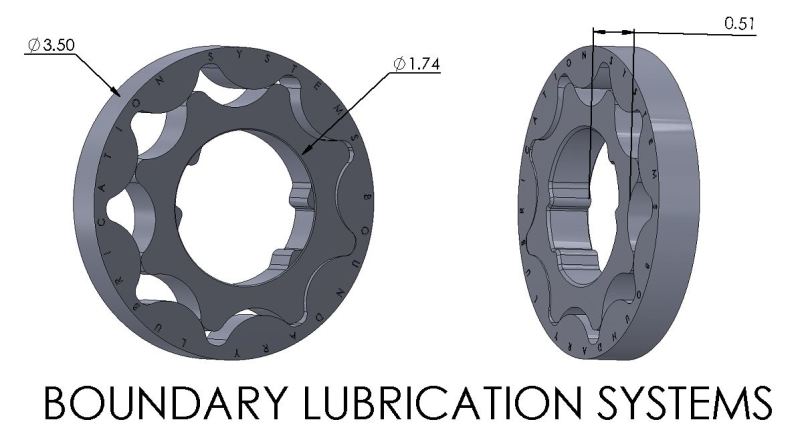 Boundary 05-14 Ford Modular Motor/Shelby GT500 3V 4.6L/5.4L V8 Billet Oil Pump Gear MM-OPG-3V