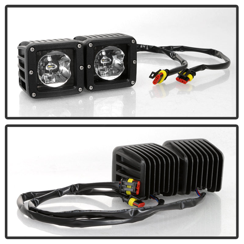 Spyder Dodge Ram 2013-2018 1500 Only Full LED Fog Lights W/Bracket and Universial Switch- Clear 9045424