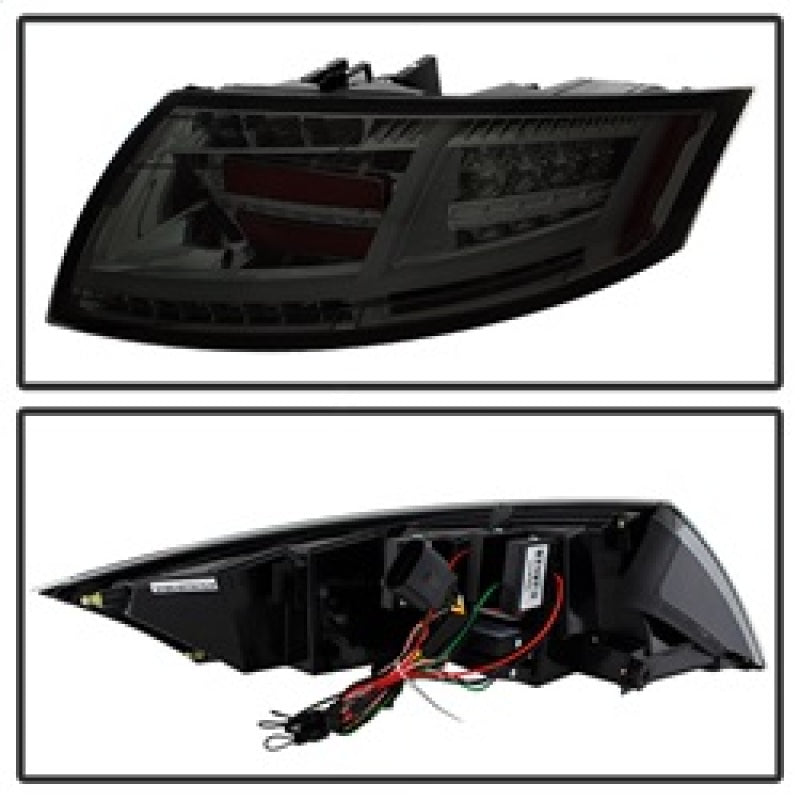 Spyder Audi TT 07-12 LED Tail Lights Smoke ALT-YD-ATT07-LED-SM 5081681