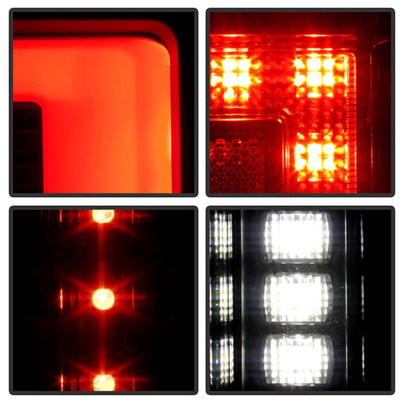 SPYDER 20-21 Ford F250 Superduty LED Tail Lights - Black (ALT-YD-FS20HAL-LED-BK) 5088659