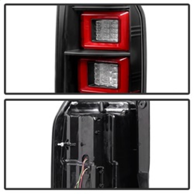 Spyder Land Rover Discovery LR4 10-14 Light Bar LED Tail Lights Black ALT-YD-LRDLR410-LBLED-BK 5080936