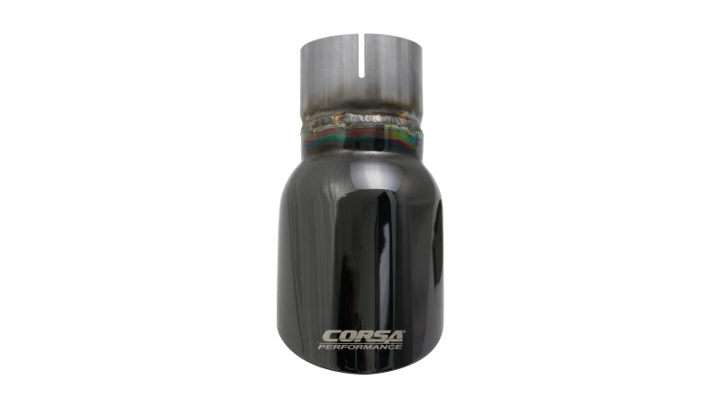 Corsa Single Universal 2.5in Inlet / 3.5in Outlet Black PVD Pro-Series Tip Kit TK002BLK