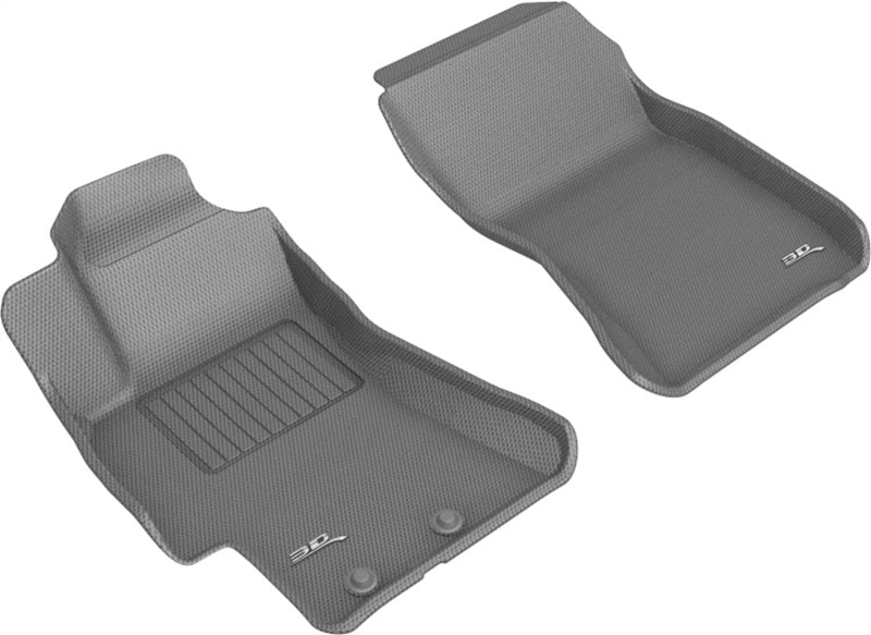 3D MAXpider 08-11 Subaru Impreza / WRX / 08-14 Impreza WRX STI Kagu 1st Row Floormats - Gray L1SB02511501
