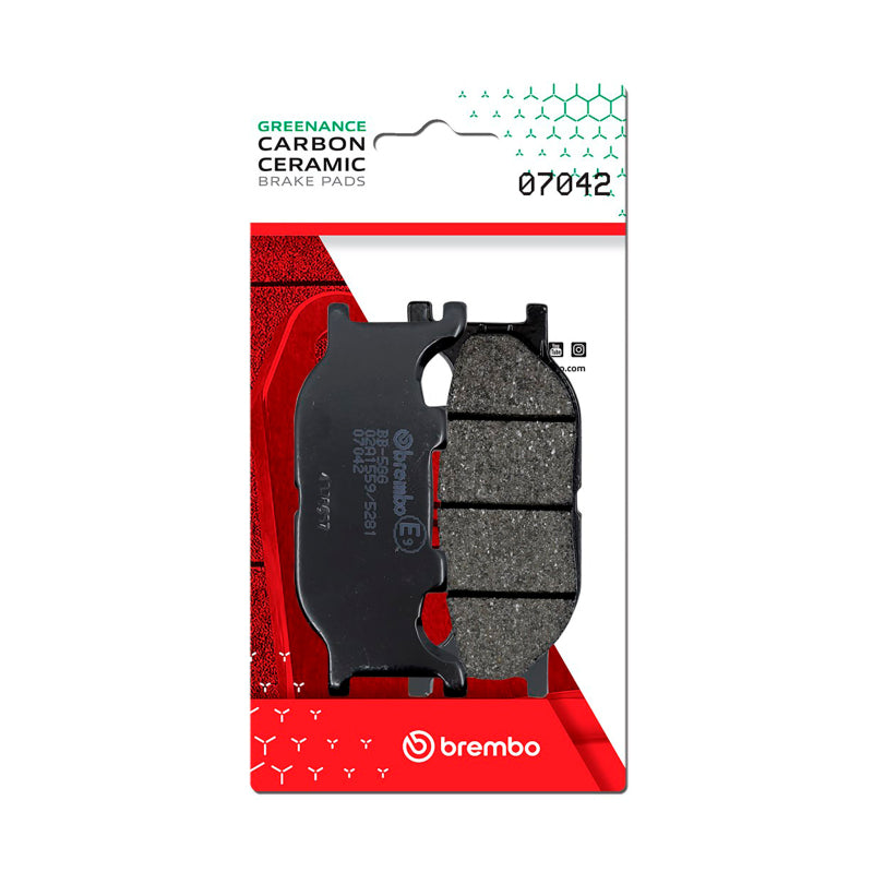 Brembo OE Italjet Jupiter/Mbk Skyliner/Yamaha Tmax/Yamaha Yp Carbon Ceramic Brake Pad - Front 07042