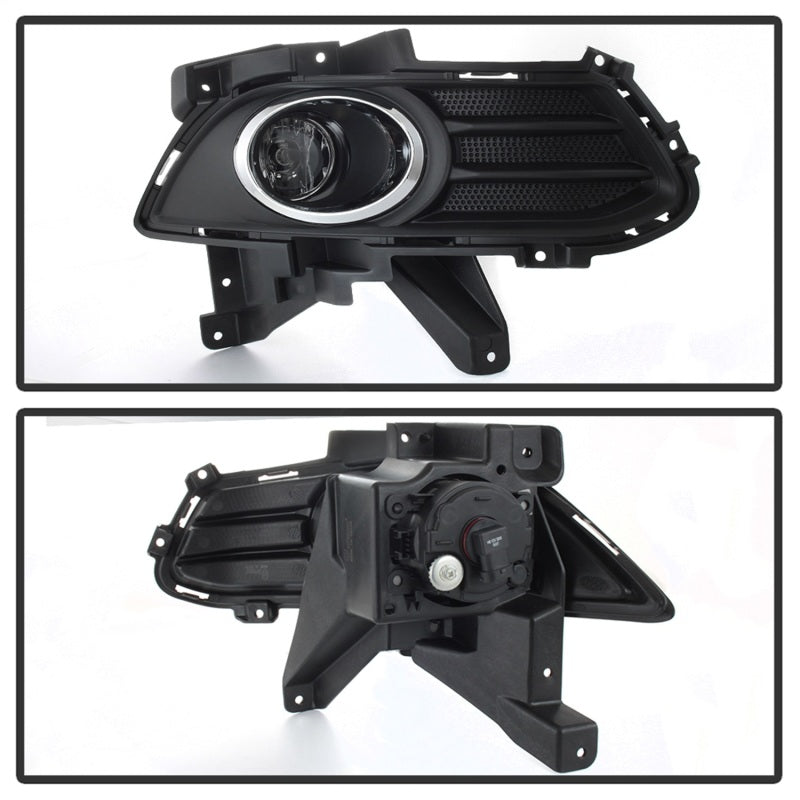 Spyder 13-16 Ford Fusion OEM Fog Lights w/Switch & Cover - Clear (FL-FFUS13-C) 5085009