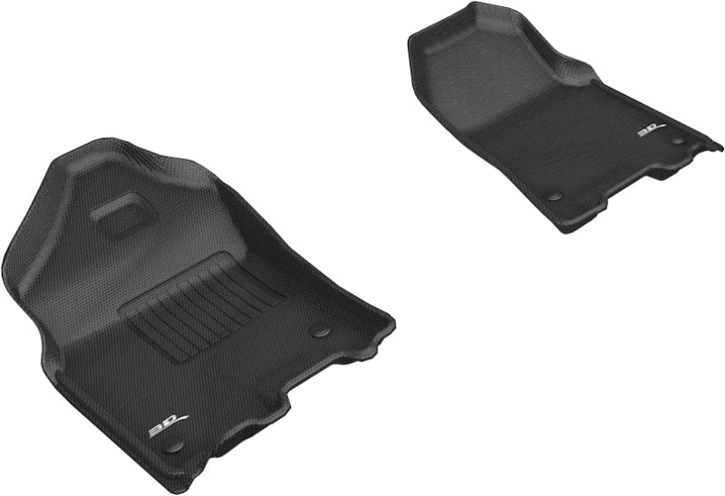 3D MAXpider 2019-2020 Dodge Ram 1500 Crew Cab/Quad Cab Kagu 1st Row Floormat - Black L1DG02811509