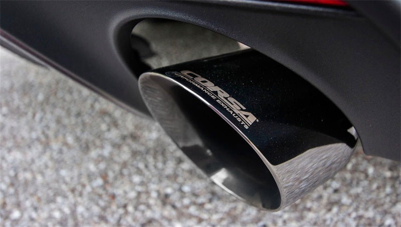 Corsa Performance 2015 Ford Mustang GT 5.0 3in Axle Back Exhaust Polish Dual Tips (Touri