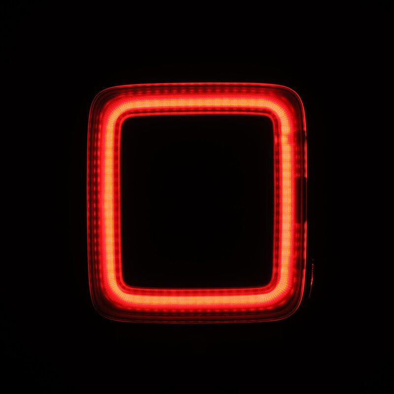 AlphaRex 18-23 Jeep Wrangler JL NOVA Prismatic LED Taillights Alpha-Black 602010 *Discontinued