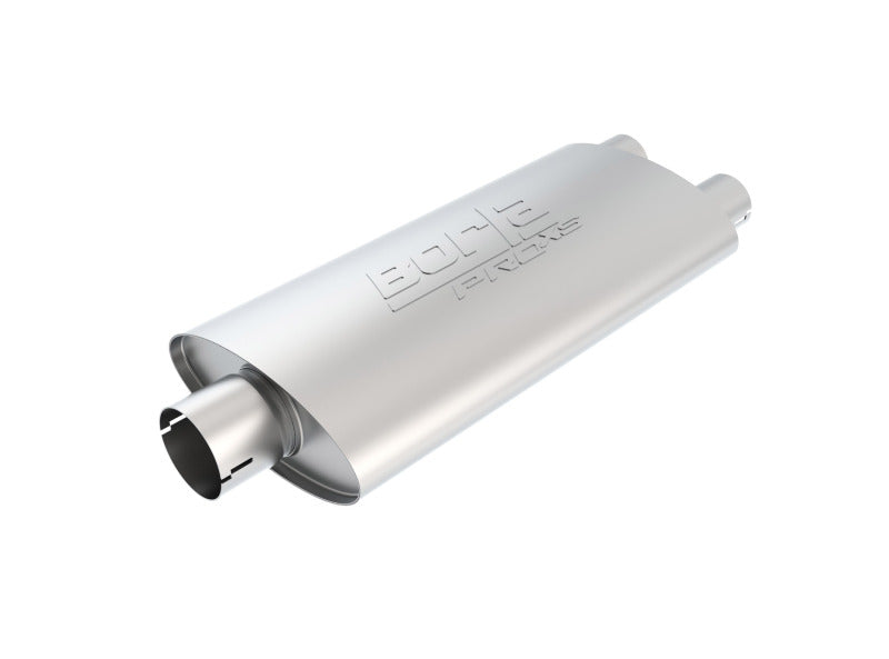 Borla Universal Center/Dual Oval 3in In/2.25in Out 19in x 4in x 9.5in Notched ProXS Muffler 400486