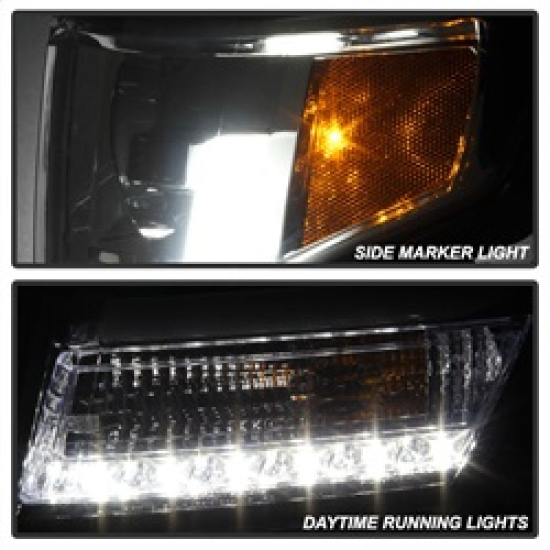 Spyder Chevy Tahoe / Suburban 2015 -2016 Projector Headlights - DRL LED - Smoke PRO-YD-CTA15-DRL-SM 5082558