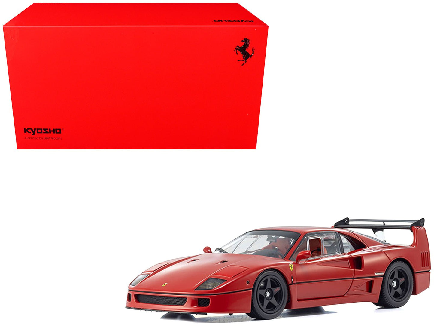 Ferrari F40 Light Weight LM Wing Red 1/18 Diecast Model Car by Kyosho  free shipping USA