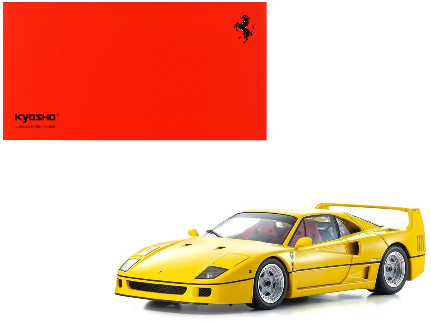 Ferrari F40 Yellow 1/18 Diecast Model Car by Kyosho  free shipping USA