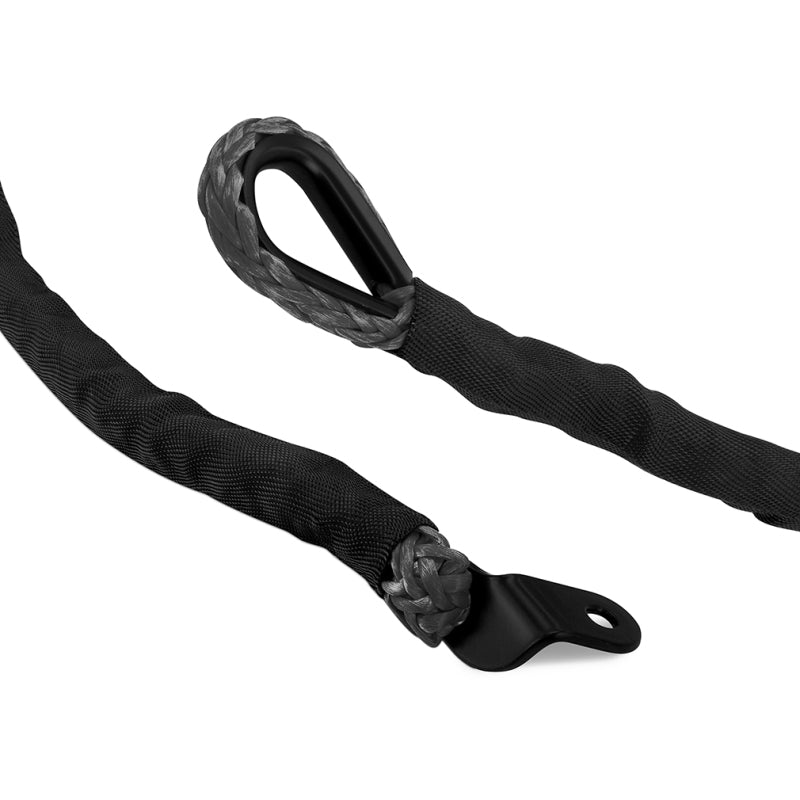Borne Off-Road Winch Hook - 3/8in Rope - Hand Strap - Black BNWN-SR-38-85KBK