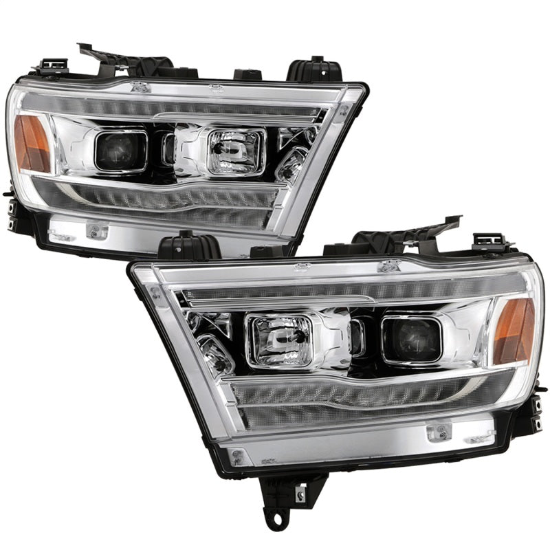 Spyder Dodge Ram 19-20 Halogen Model Projector Headlights Chrome PRO-YD-DR19HALSI-SEQ-C 5087409