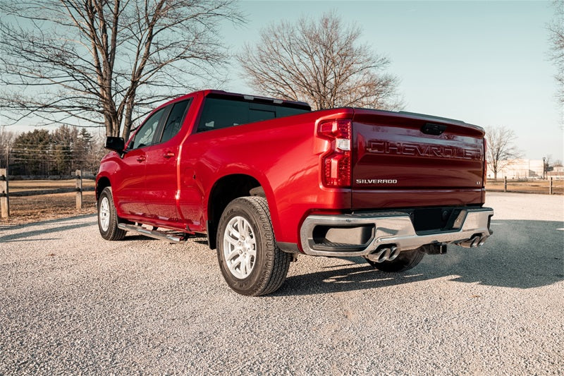 CORSA Performance Corsa 19-23 Chevrolet Silverado 1500 Cat-Back Dual Rear Exit with Twin 4in Polished Pro-Series Tips 21202