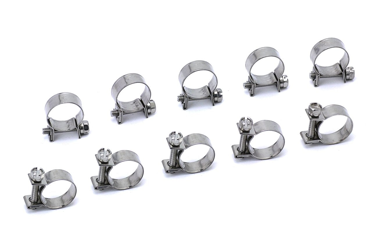 HPS Performance Products HPS Size # 16 Stainless Steel 3/8" Fuel Injection Hose Clamp, Range: 35/64" - 5/8" (14mm - 16mm)