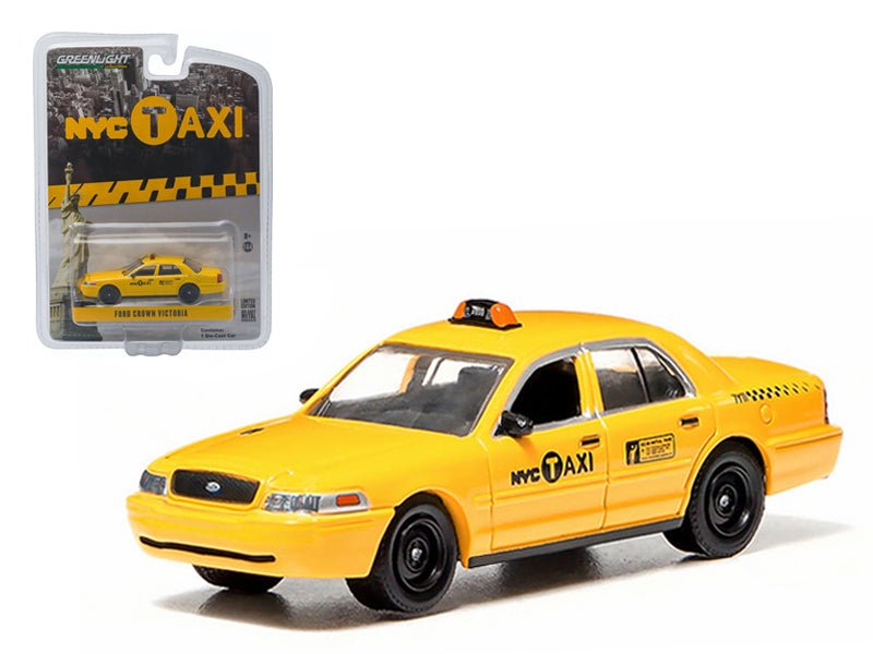 Ford Crown Victoria Yellow "NYC Taxi" (New York City) 1/64 Diecast Model Car by Greenlight  free shipping USA