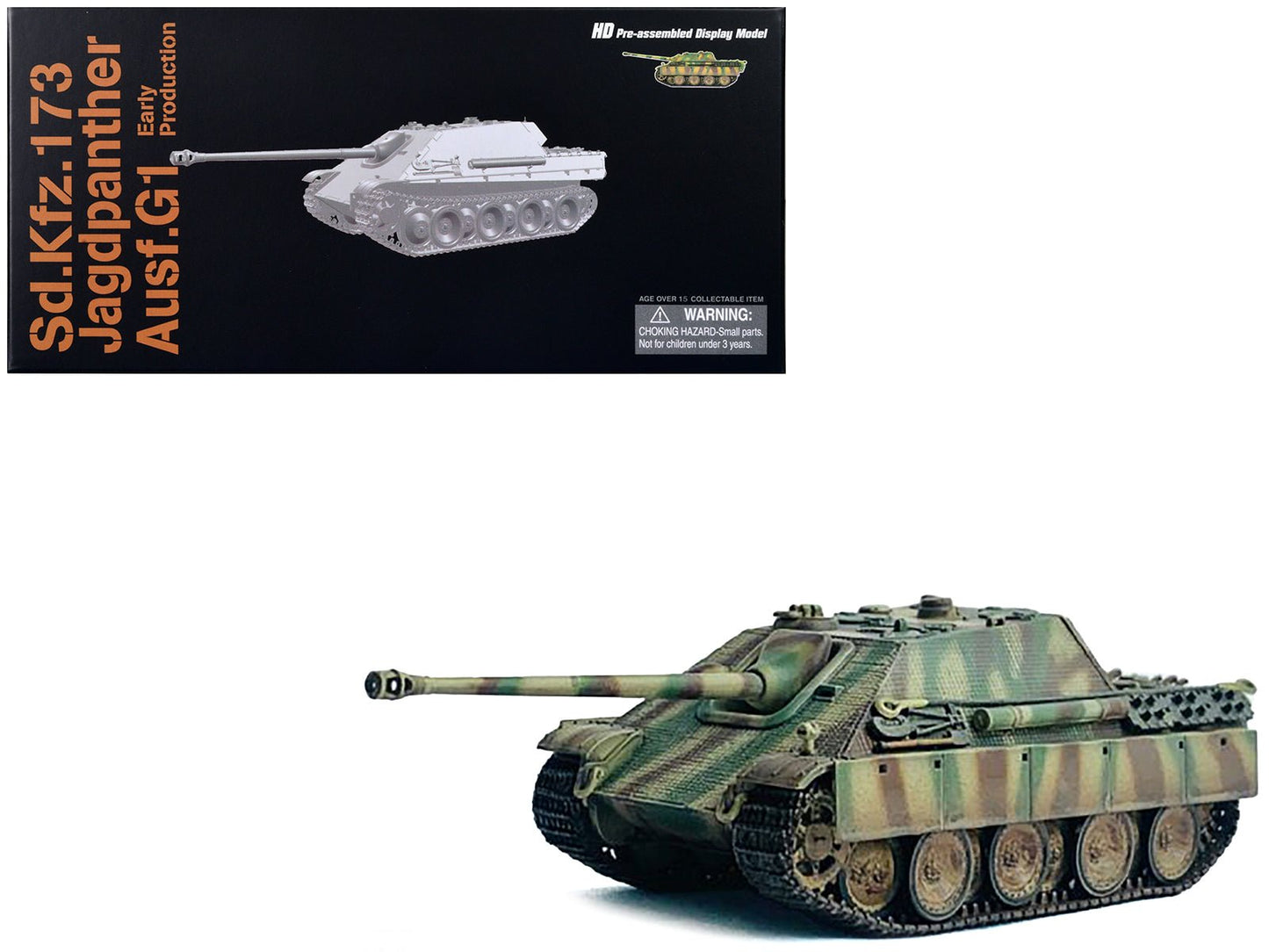 Germany Sd.Kfz.173 Jagdpanther Ausf.G1 Early Production Tank "s.Pz.Abt.654 Ruhr Pocket" (1945) "NEO Dragon Armor" Series 1/72 Plastic Model by Dragon Models  free shipping USA