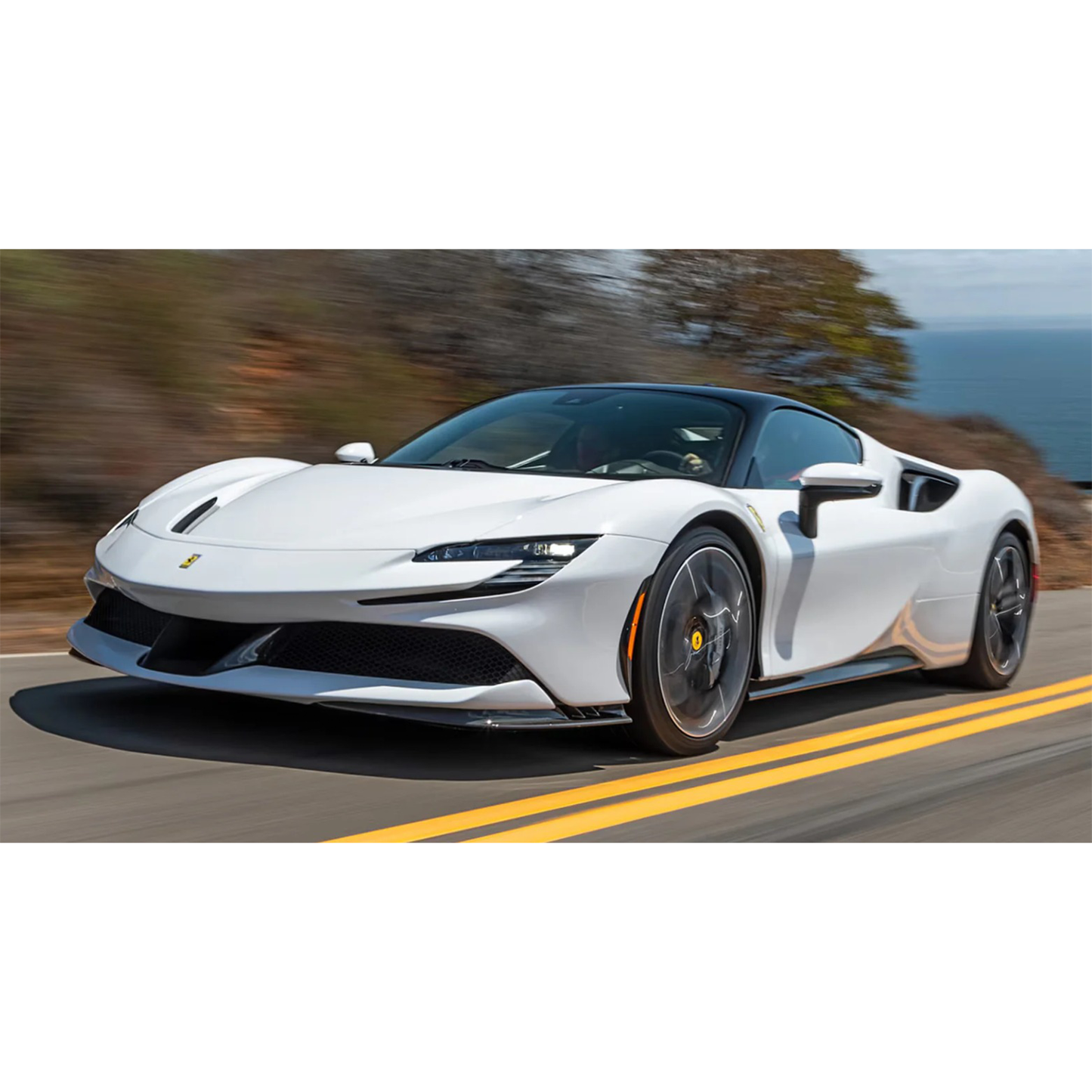 Carbon Fiber Side Front Lip Splitters for Ferrari SF90