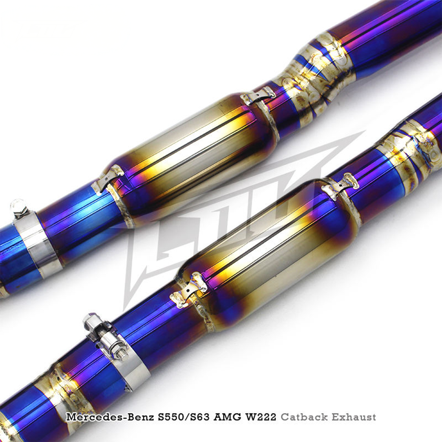 Titanium Valved Catback Exhaust System for Mercedes Benz S550 S500 S63 AMG W222 4.7T 5.5T