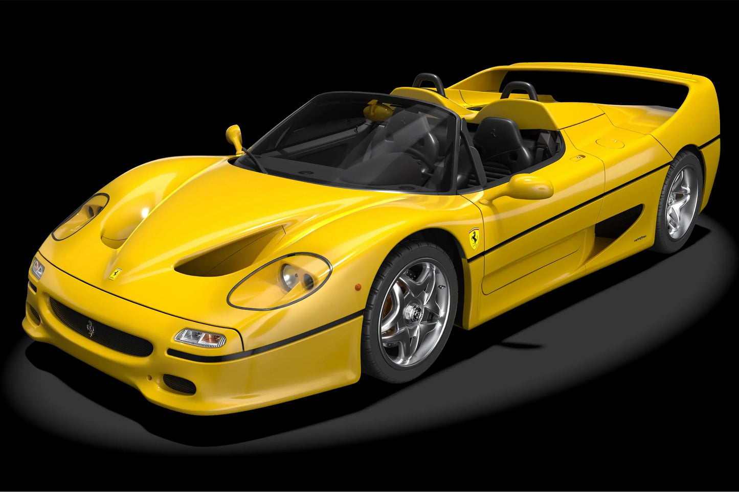 Pocher Ferrari F50 Giallo Modena (Yellow) 1:8