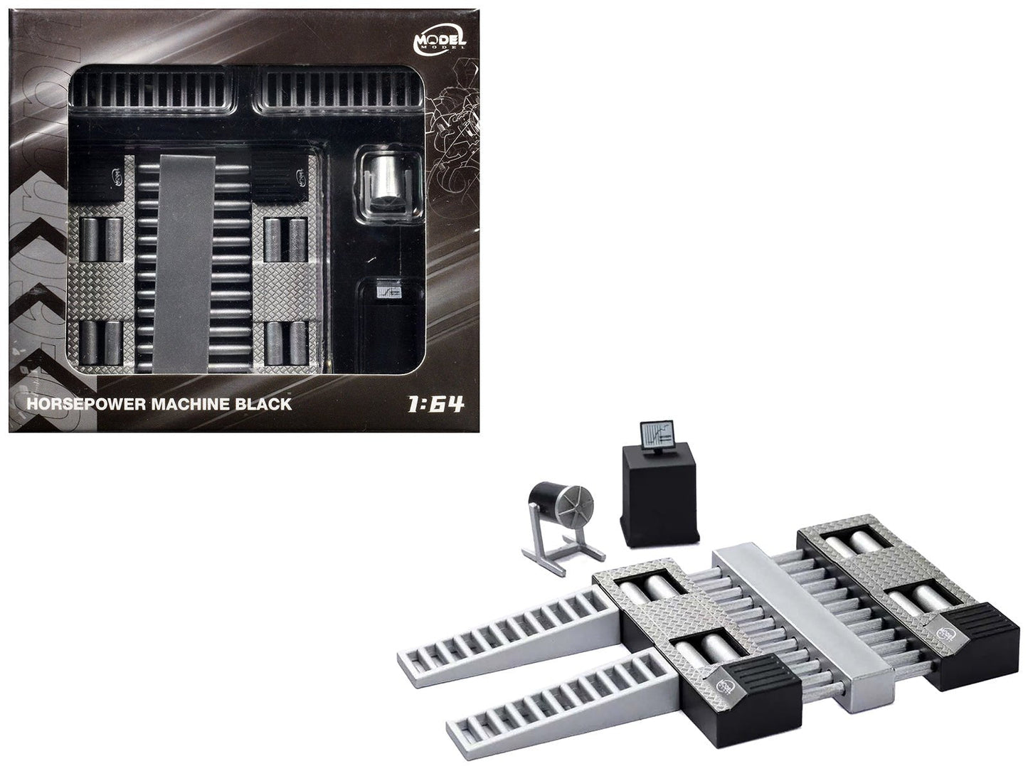 Horsepower Machine Black 1/64 Diecast Model by Model Model  free shipping USA