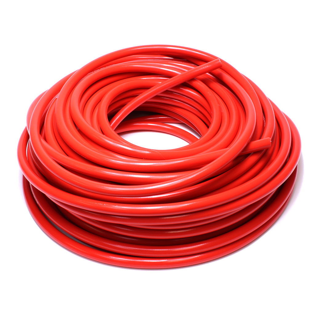 HPS High Temp 5/8" ID (16mm) Reinforced Silicone Heater Hose Red - 50 Feet
