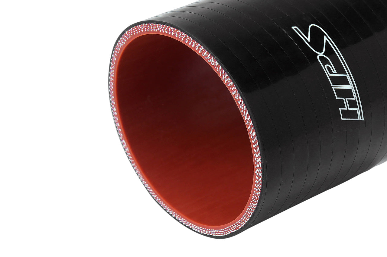 HPS Performance Products HPS 3-1/2" (89mm) Silicone Straight Coupler Hose, High Temperature 4-ply Reinforced