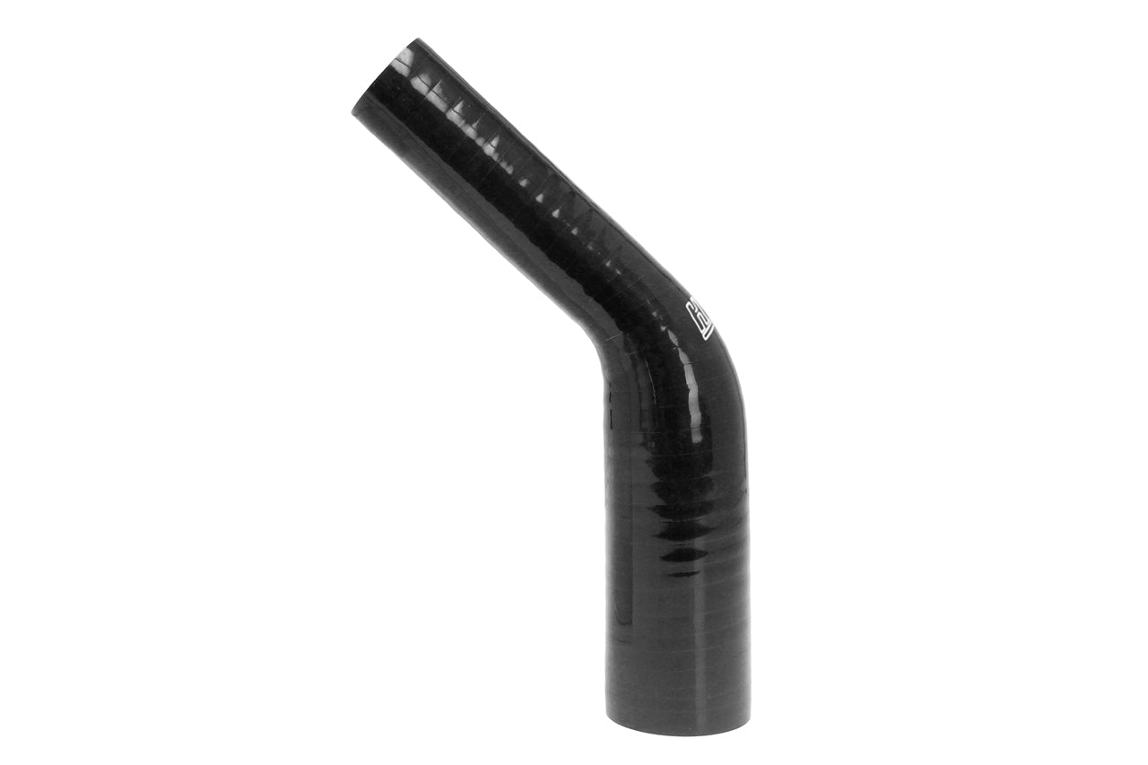 HPS 1-3/4" - 2-1/4" Silicone 45 Degree Elbow Reducer Coupler Hose, High Temp 4-ply Reinforced, 45mm - 57mm ID