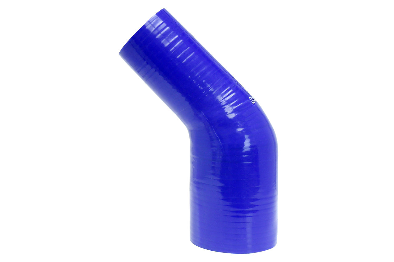 HPS 3" - 4" Silicone 45 Degree Elbow Reducer Coupler Hose, High Temp 4-ply Reinforced, 76mm - 102mm ID