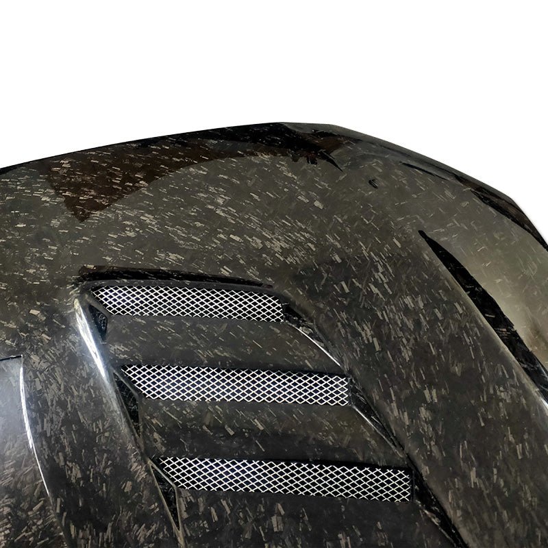 JDMuscle [08-15 Mitsubishi Lancer EVO X] Tanso Carbon Fiber Hood w/ heat extract *SPECIAL ORDER. NO CANCELLATION
