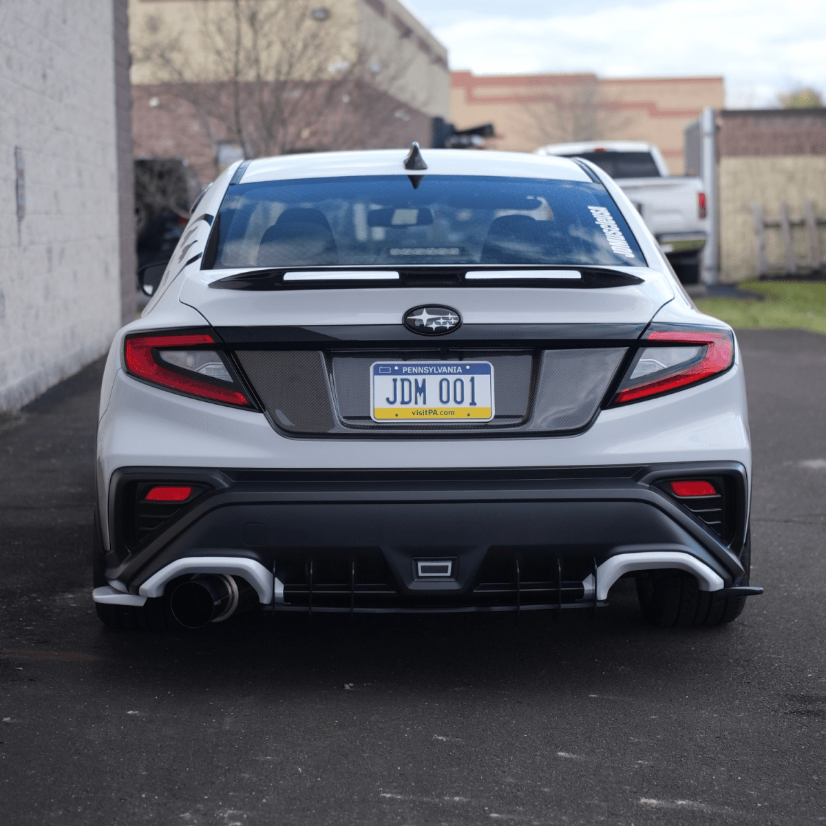JDMuscle [22-26 WRX Base Only] Vacuum Infused V8 Carbon Fiber Duck Bill